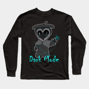Dark Mode Goth Kawaii Creepy Cute Long Sleeve T-Shirt